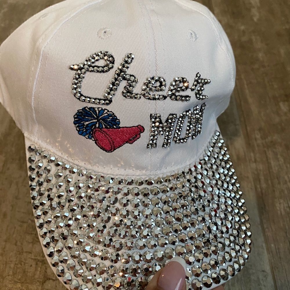 Cheer Mom Rhinestone Cap  - Picture 3 of 5